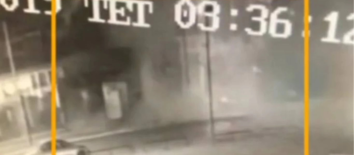 Βίντεο: Η στιγμή της έκρηξης σε νυκτερινό κέντρο στην οδό Πειραιώς